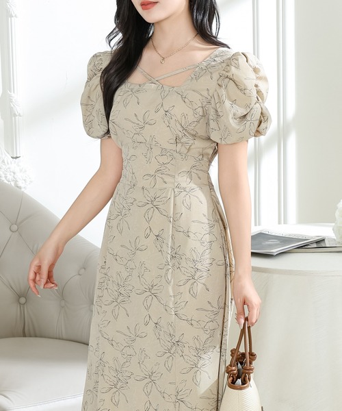 Lace Ladies（レースレディース） ワンピース 半袖 ボタニカル