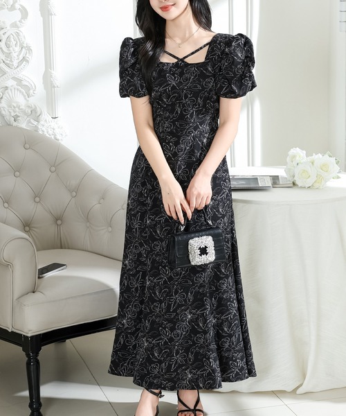 Lace Ladies（レースレディース） ワンピース 半袖 ボタニカル