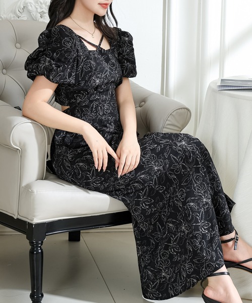 Lace Ladies（レースレディース） ワンピース 半袖 ボタニカル
