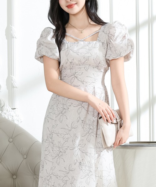 Lace Ladies（レースレディース） ワンピース 半袖 ボタニカル