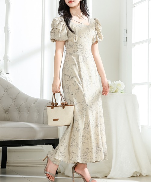 Lace Ladies（レースレディース） ワンピース 半袖 ボタニカル