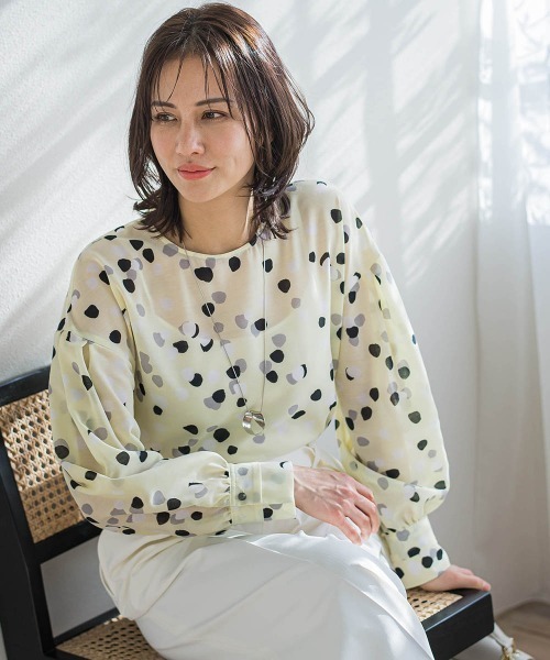 LAUTREAMONT（ロートレアモン） ブラウス シャツ ランダムドット