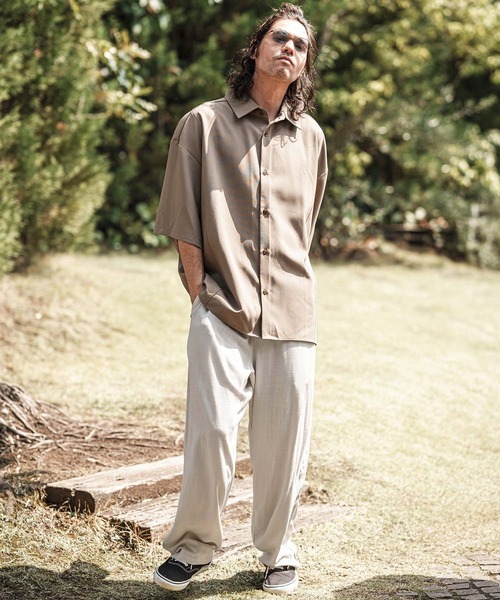 CAMBIO（カンビオ） ワイドパンツ パンツ mp13596- Linen Rayon Wide