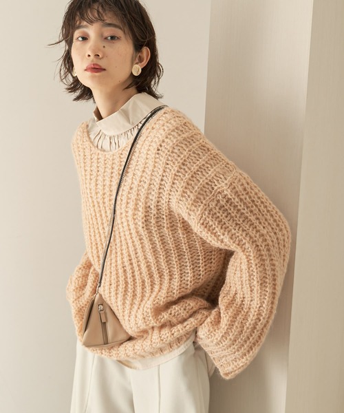 「KBF」 長袖ニット ONE グリーン レディース_画像4