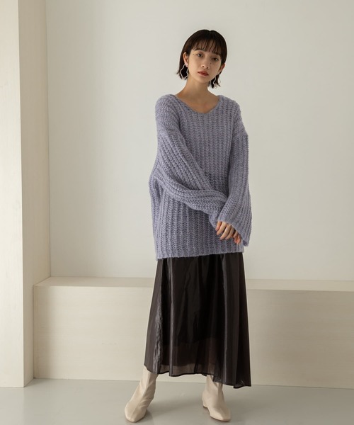 「KBF」 長袖ニット ONE グリーン レディース_画像9