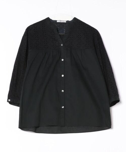 美品　NEWYORKER レースブラウス NEWYORKER ブラウス シャツ コットンエンブロイダリーレース