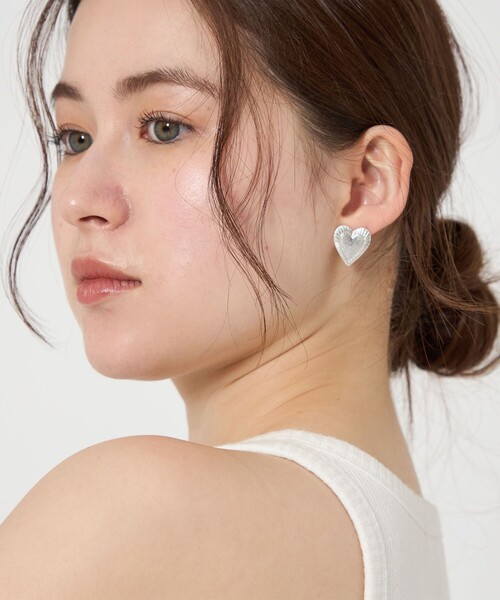 BEAUTY＆YOUTH UNITED ARROWS ピアス メタルハート ピアス レディース