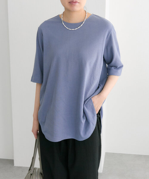 tシャツ 「綿100％」カットトップス「SUM1 STYLE(スミスタイル)」 レディース