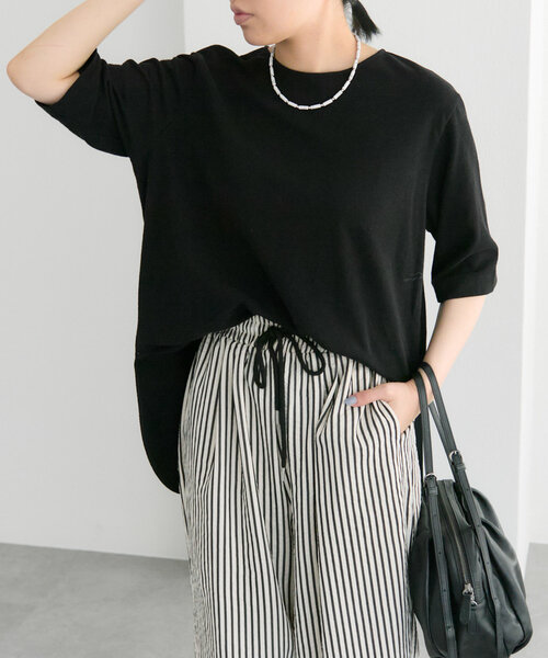 tシャツ 「綿100％」カットトップス「SUM1 STYLE(スミスタイル)」 レディース ear PAPILLONNER tシャツ 「綿100％」カットトップス「SUM1