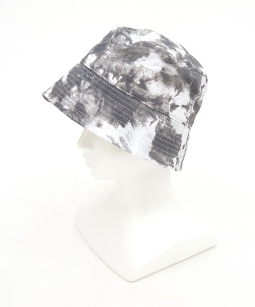 Amiri バケットハット 黒 タイダイ柄 帽子 ハット レディース an meets zakka タイダイ柄ポリバケットハット