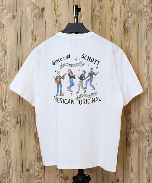 SCHOTT Tシャツ Schott N.Y.C tシャツ T-SHIRT SESSION メンズ レディース