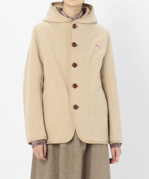 DANTON ベージュ ジャンパー 38 デニム系　アウター Danton（ダントン） ジャケット 38 ベージュ レディース : ZOZOTOWN