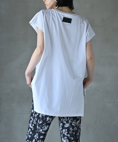 tシャツ バックネーム切替Tシャツ レディース