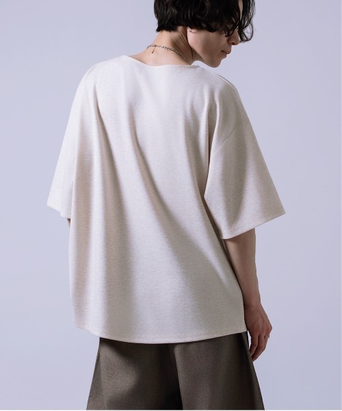 tシャツ ボートネック 裾ラウンド 半袖Tシャツ メンズ レディース