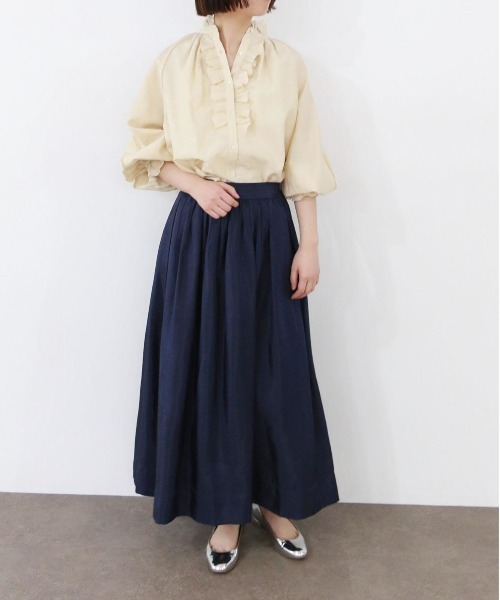 Marilyn Moon（マリリンムーン） ブラウス シャツ Sheer jabot lace
