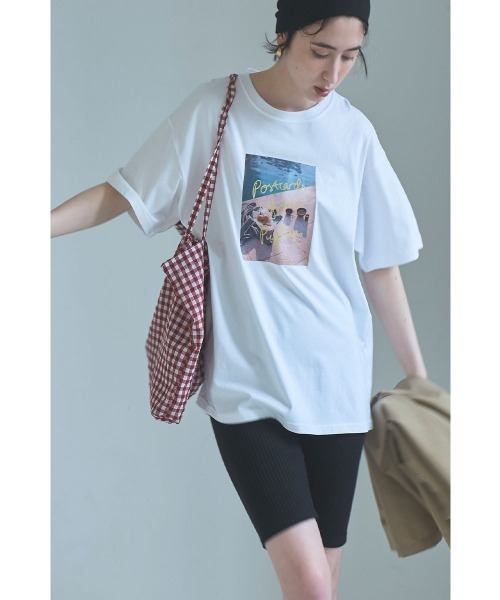 tシャツ POSTCARD PHOTO TEE レディース