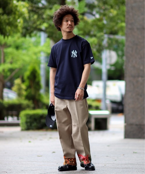 「NEW ERA」 半袖Tシャツ MEDIUM ブラック メンズ
