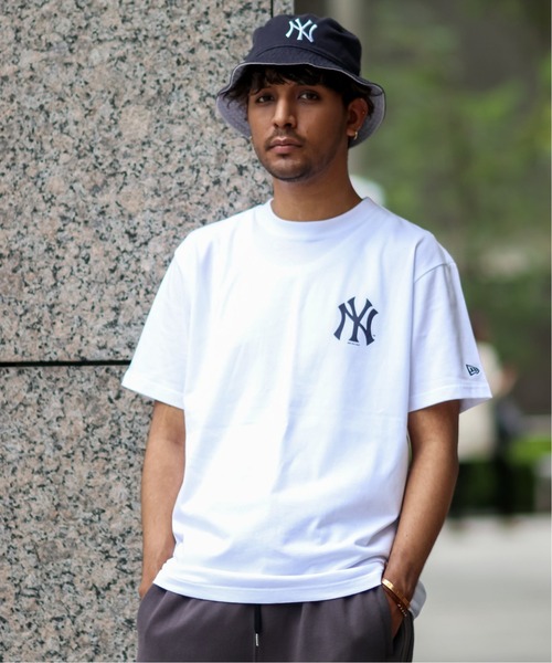 「NEW ERA」 半袖Tシャツ MEDIUM ブラック メンズ