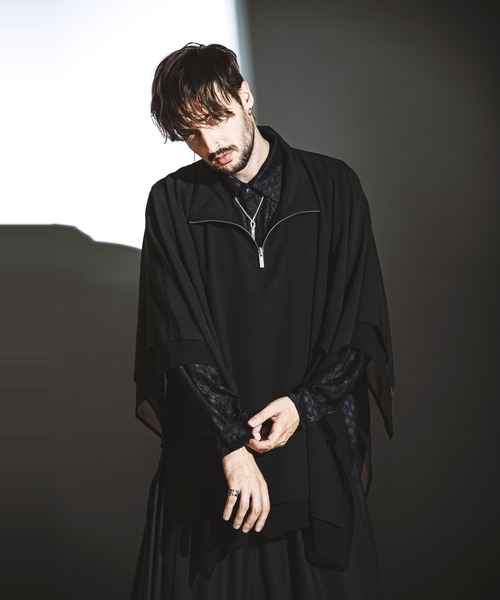 ノーアイディー（NO ID．）/ハーフZIPリバーシブルPO(プルオーバー) NO ID.（ノーアイディー） tシャツ 「NO ID.」Half Zip Reversible