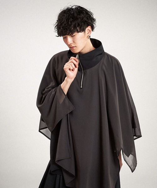 NO ID.（ノーアイディー） tシャツ 「NO ID.」Half Zip Reversible