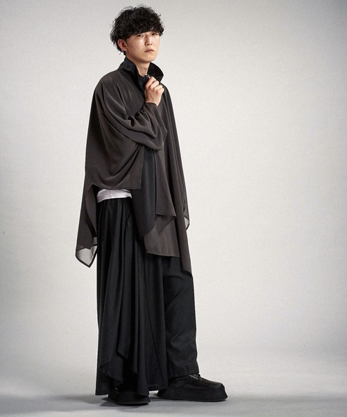 NO ID.（ノーアイディー） tシャツ 「NO ID.」Half Zip Reversible