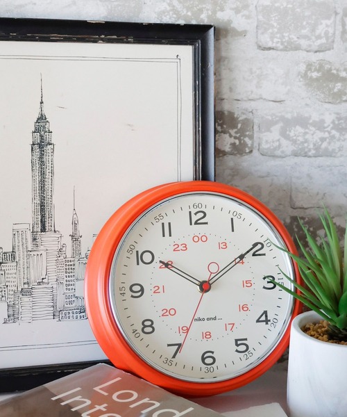 niko and…（ニコアンド） 時計 オリジナル ニコロゴウォールクロック