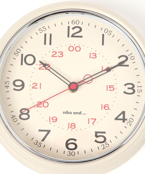 niko and…（ニコアンド） 時計 オリジナル ニコロゴウォールクロック