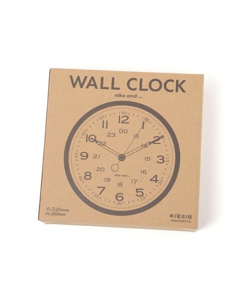 niko and…（ニコアンド） 時計 オリジナル ニコロゴウォールクロック