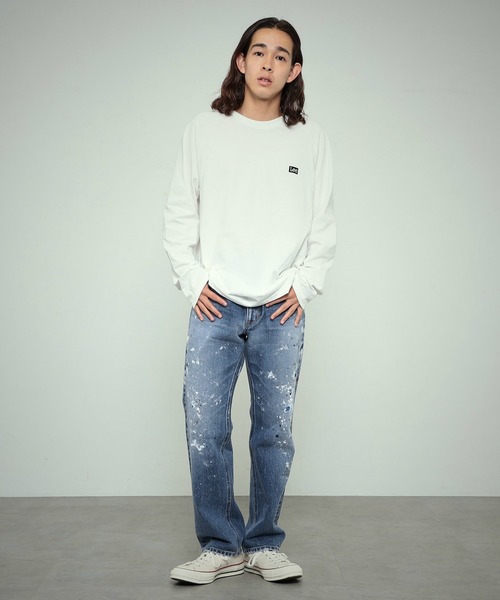 「Lee」 長袖Tシャツ SMALL ホワイト メンズ