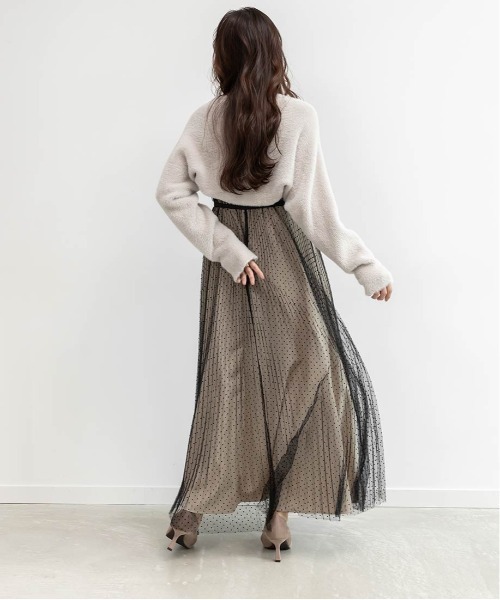 RANDA（ランダ） ワンピース ビスチェデザインプリーツキャミ