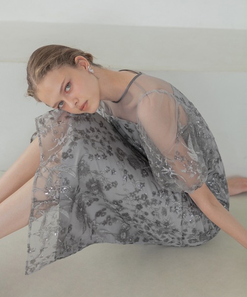 Leja（レジャ） ドレス 「LEJA」フラワーディテールパフスリーブI