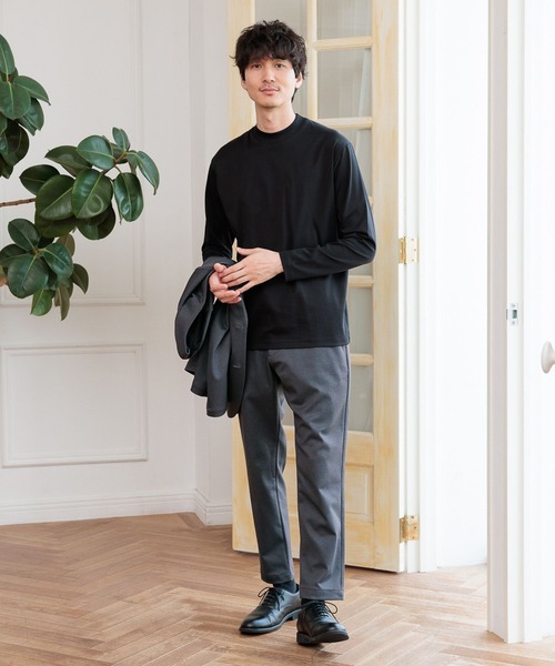 「GLOBAL WORK」 長袖Tシャツ SMALL ブラック メンズ