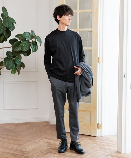 「GLOBAL WORK」 長袖Tシャツ SMALL ブラック メンズ