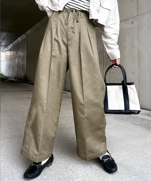「Java」 チノパンツ SMALL ネイビー レディース