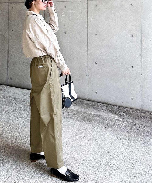 「Java」 チノパンツ SMALL ネイビー レディース