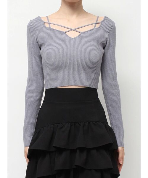 RESEXXY ニット セーター ナローストラップニットトップス レディース