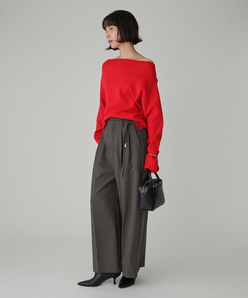 美品　BABYLONE バビロン ラクーンオフショルダーニット　ブラック 美品 BABYLONE バビロン ラクーンオフショルダーニット ブラック