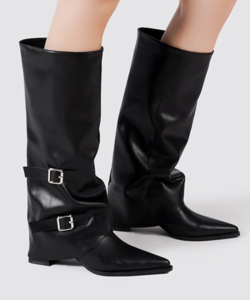 Lace Ladies（レースレディース） ブーツ ダブルベルト カバー ポイン