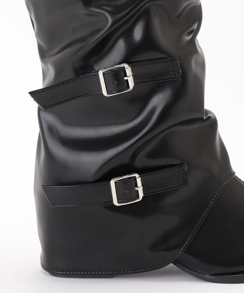 Lace Ladies（レースレディース） ブーツ ダブルベルト カバー ポイン