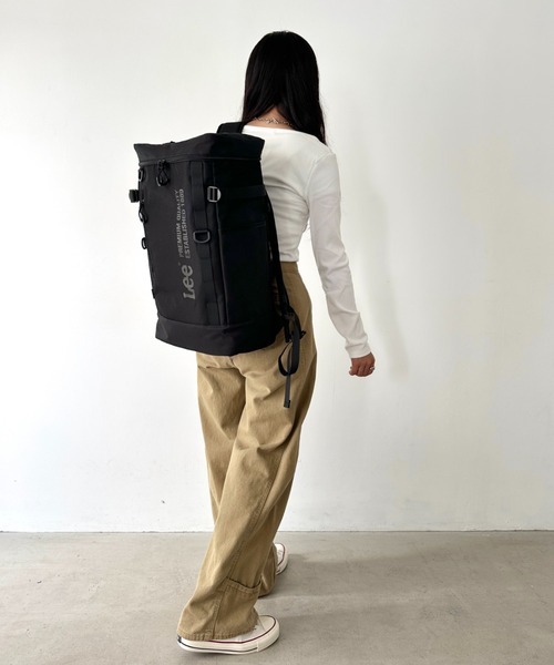 Lee（リー） デイバック リュック 撥水 BOX リュック/デイパック/ロゴ