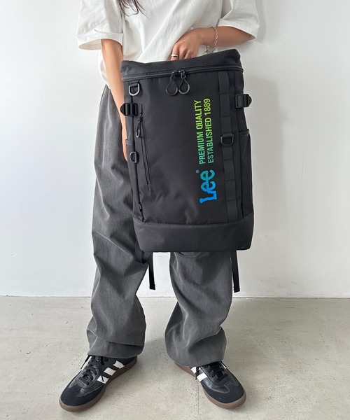 Lee（リー） デイバック リュック 撥水 BOX リュック/デイパック/ロゴ