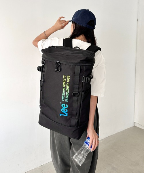 BABYL L FORTH L LOGO リュック Lee（リー） デイバック リュック 撥水 BOX リュック/デイパック/ロゴ