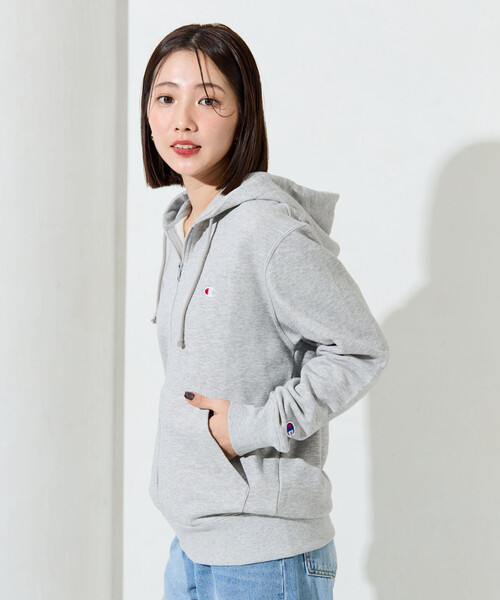scufers グレー パーカー 新品タグ付き フルジップ パーカー 裏起毛 フード裏ニット スニーカー刺繍 トップス