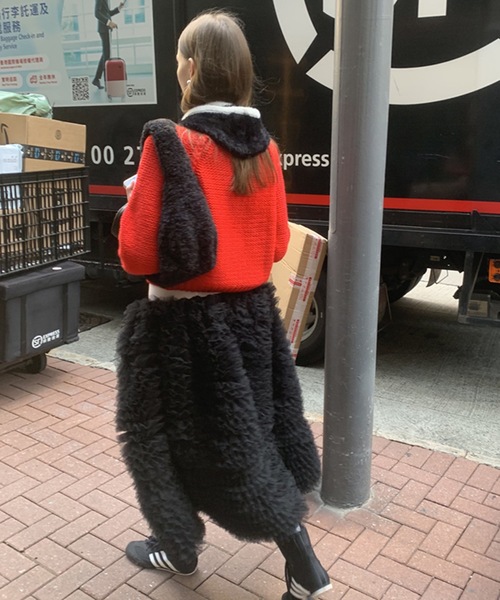 SANSeLF（サンセルフ） 「LONSLAN」フリルスカート FREE ブラック