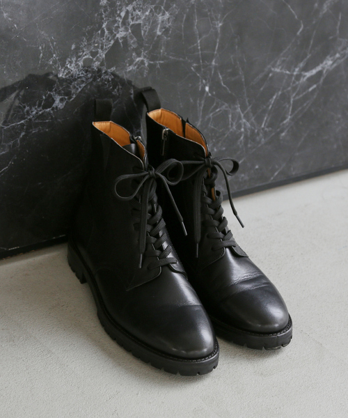 alfredoBANNISTER」 レースアップブーツ 40 ブラック メンズ