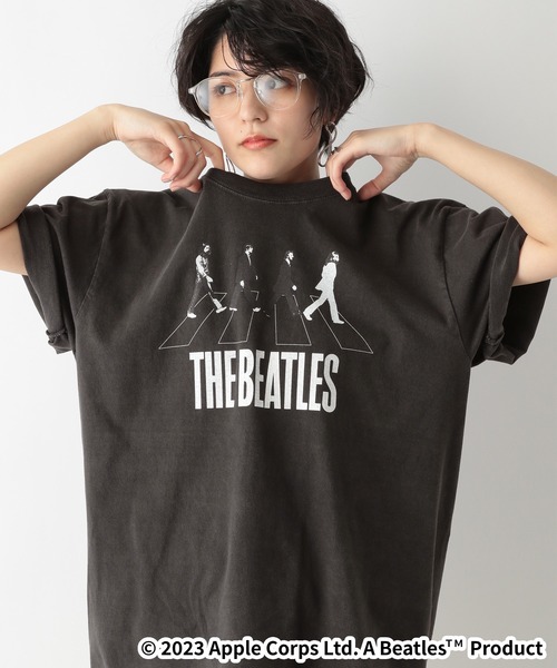 「The Beatles」 半袖Tシャツ FREE グレー レディース_画像2