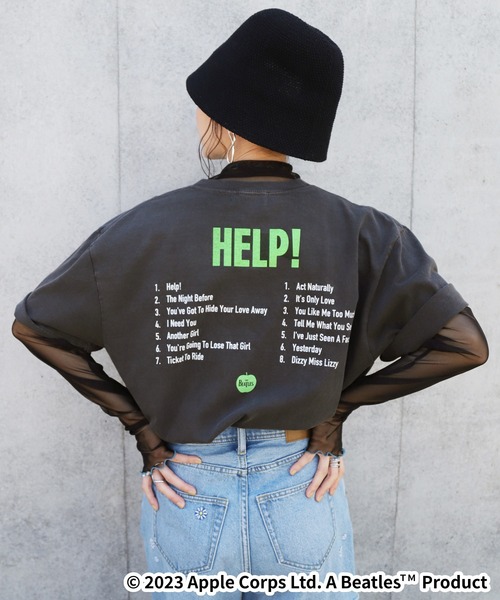 「The Beatles」 半袖Tシャツ FREE グレー レディース_画像8