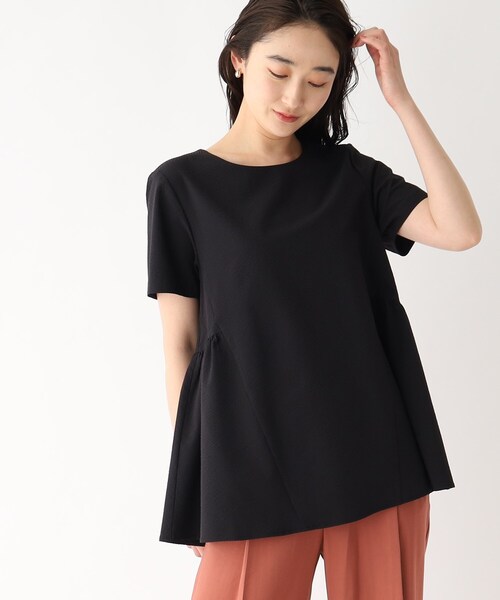 「OPAQUE.CLIP」 半袖チュニック 38 ブラック レディース_画像5