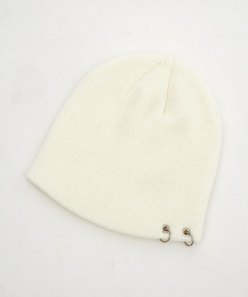 ニット帽 ニットキャップ an meets zakka ピアスビーニー レディース