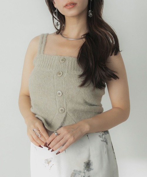 Elishe キャミソール ヘアリーニットビスチェ : ZOZOTOWN Yahoo!店